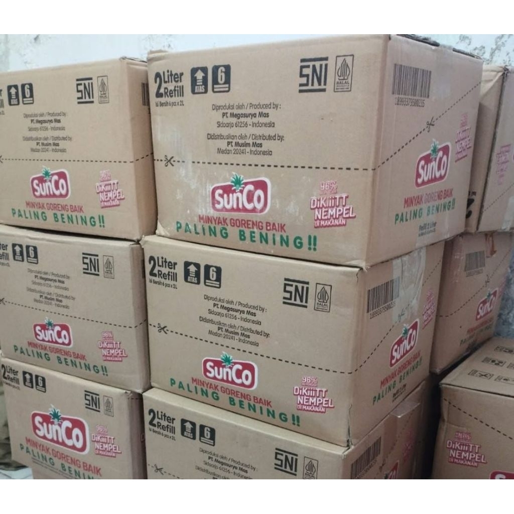 

CARGO Minyak goreng Sunco kemasan 2L karton