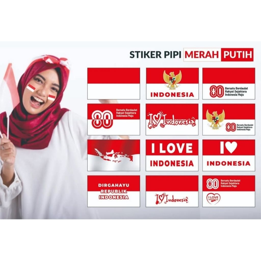 

Stiker Pipi 17 agustus 80 tahun Hut indonesia
