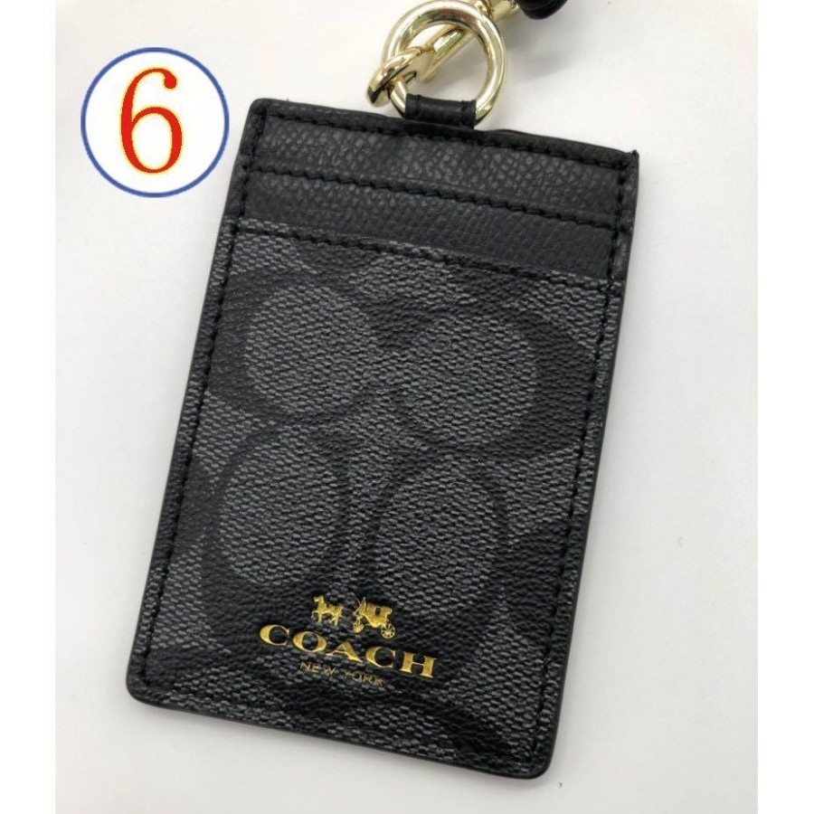 

ID Lanyard Coc 65573 In Colorblock Signature Canvas Black