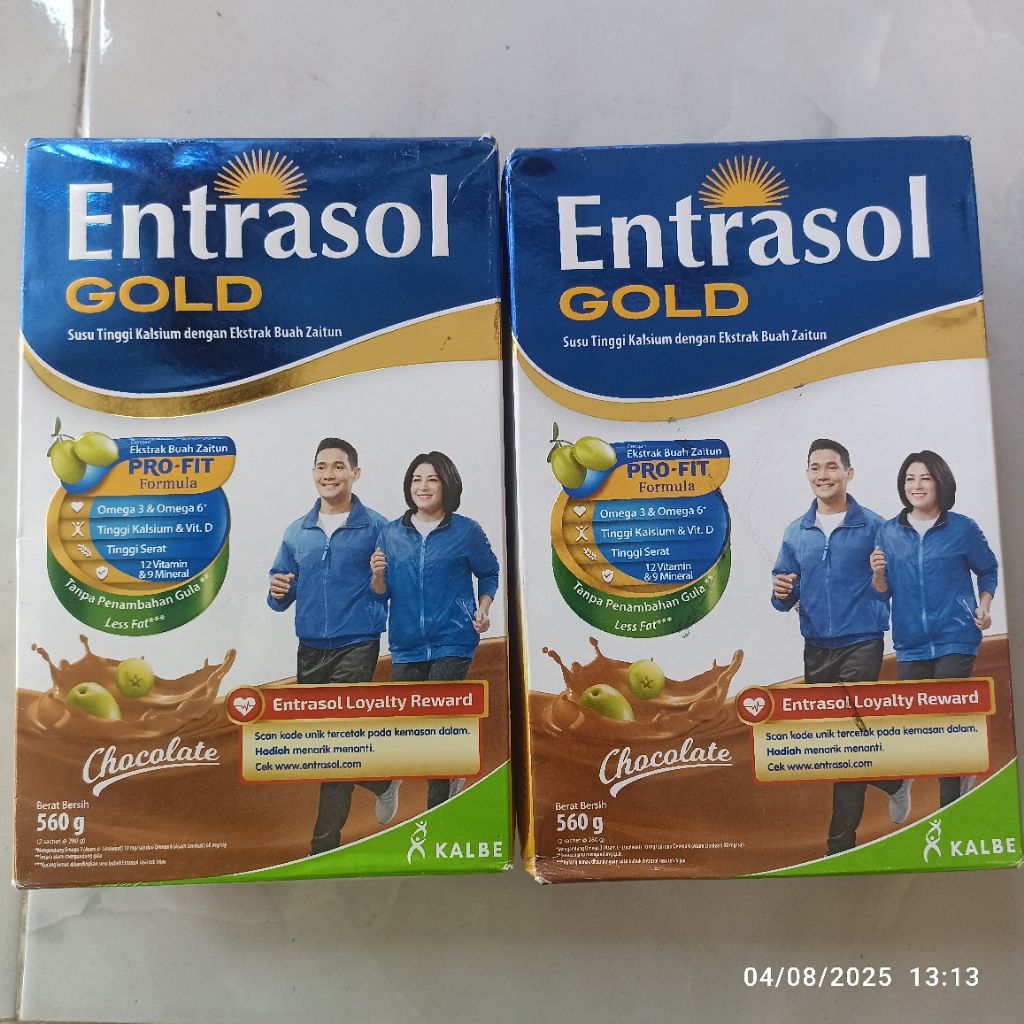 

Entrasol Gold Susu Bubuk Coklat 560gr EXP 2026
