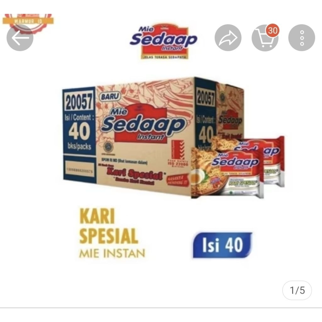 

sedaap kare special isi 40