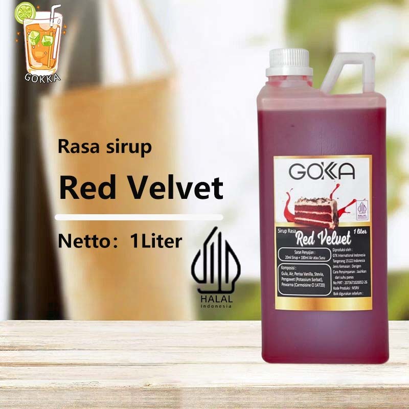 

GОKKA Syrup / Red Velvet Flavoured Sirup / Sirup Red Velvet 1L International Halal
