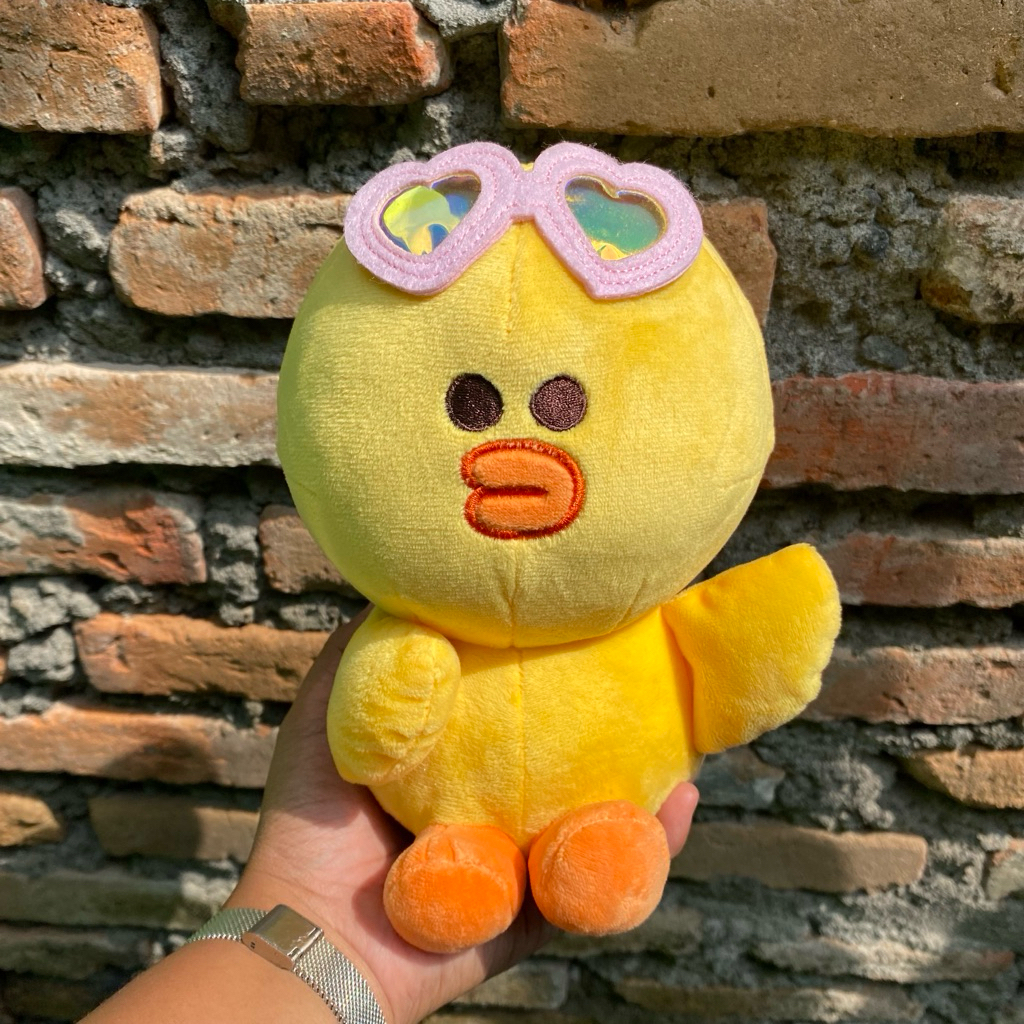 Boneka Sally Line Friends Kacamata