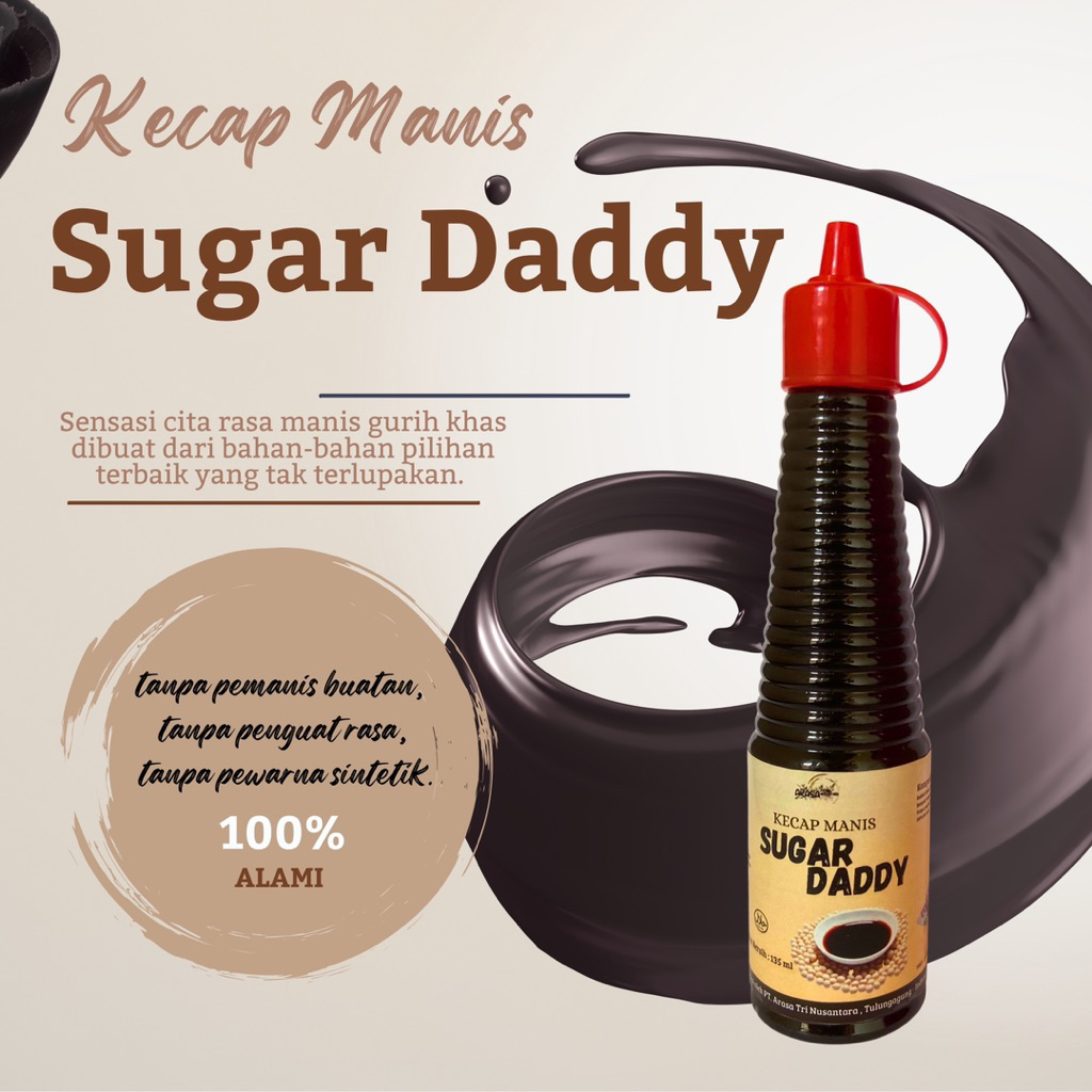 

Kecap Manis SUGARDADDY 135 ml Enak 100% Alami