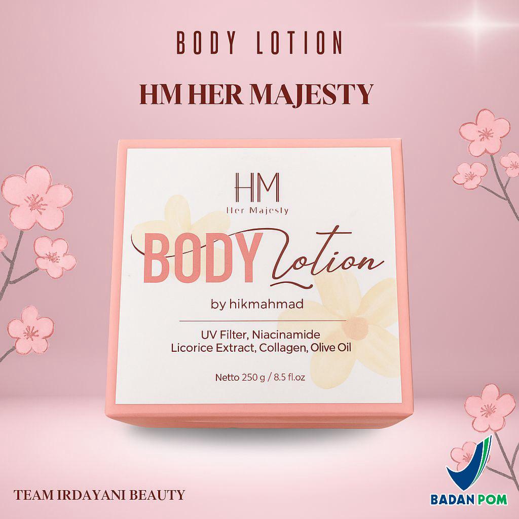 Body Lotion HM Her Majesty Handbody by Hikmahmad Memutihkan dan Menghaluskan Setiap Jengkal Kulit Me