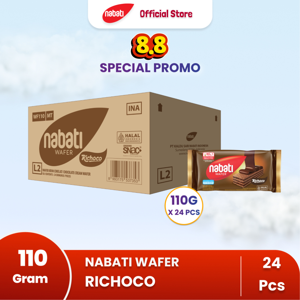 

SPECIAL PROMO WAFER 110G - 1 CARTON (24PCS)