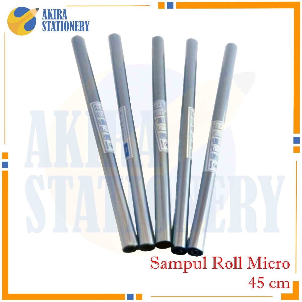 Sampul Plastik Mika Rol Micro Lebar 45 Cm / Sampul Bungkus Buku Paket Pelajaran Ukuran Besar 450 mm 
