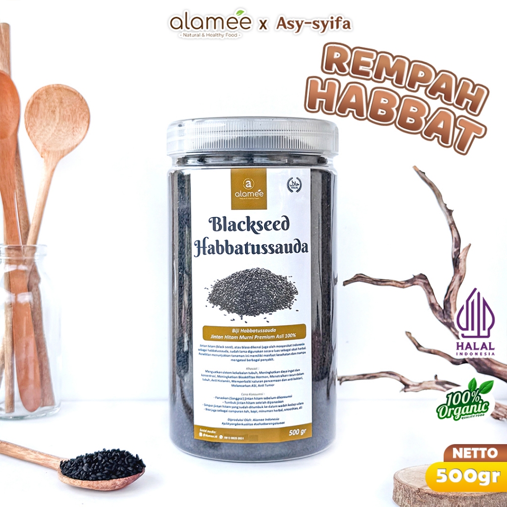 

Rempah Hitam Habbatussauda Black Cumin Speed Habbasauda Jinten Organik Alami Siap Saji 50g