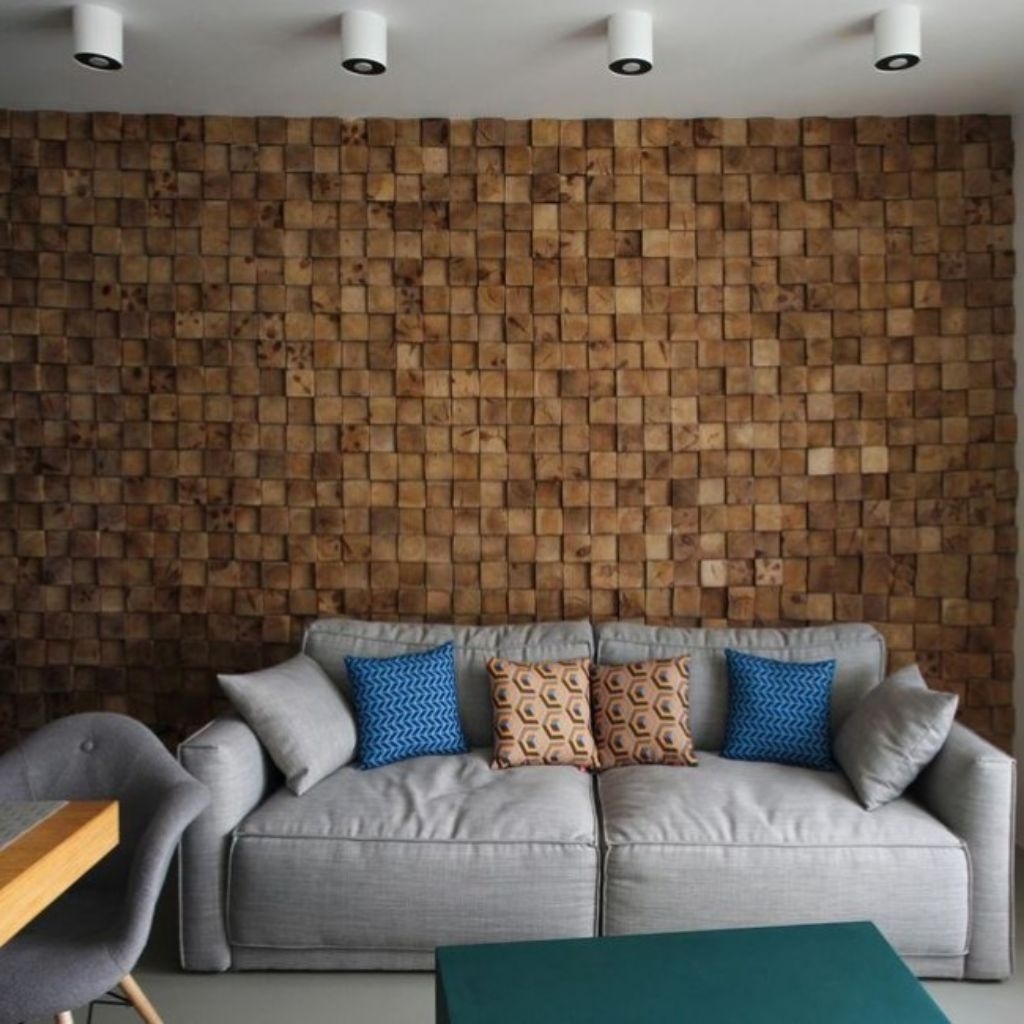 Wallpaper dinding / wallpaper interior rumah / Wood panel / Wall panel / Wood panel kayu jati / wall