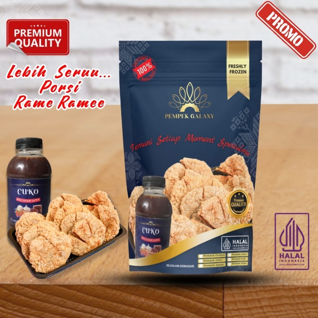 

Pempek Galaxy Kulit Ikan Tenggiri Asli 12 Pcs