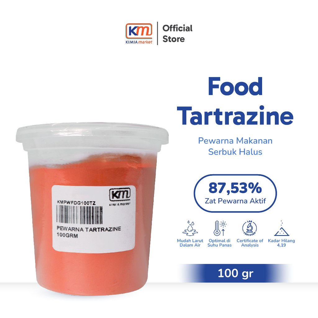 

Pewarna makanan warna Tartrazine / food grade 100gr