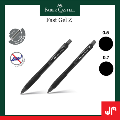 

FABER CASTELL BALLPOINT PEN FAST GEL Z / PULPEN FAST DRY 0.7MM & 0.5MM / PULPEN FABER CASTELL