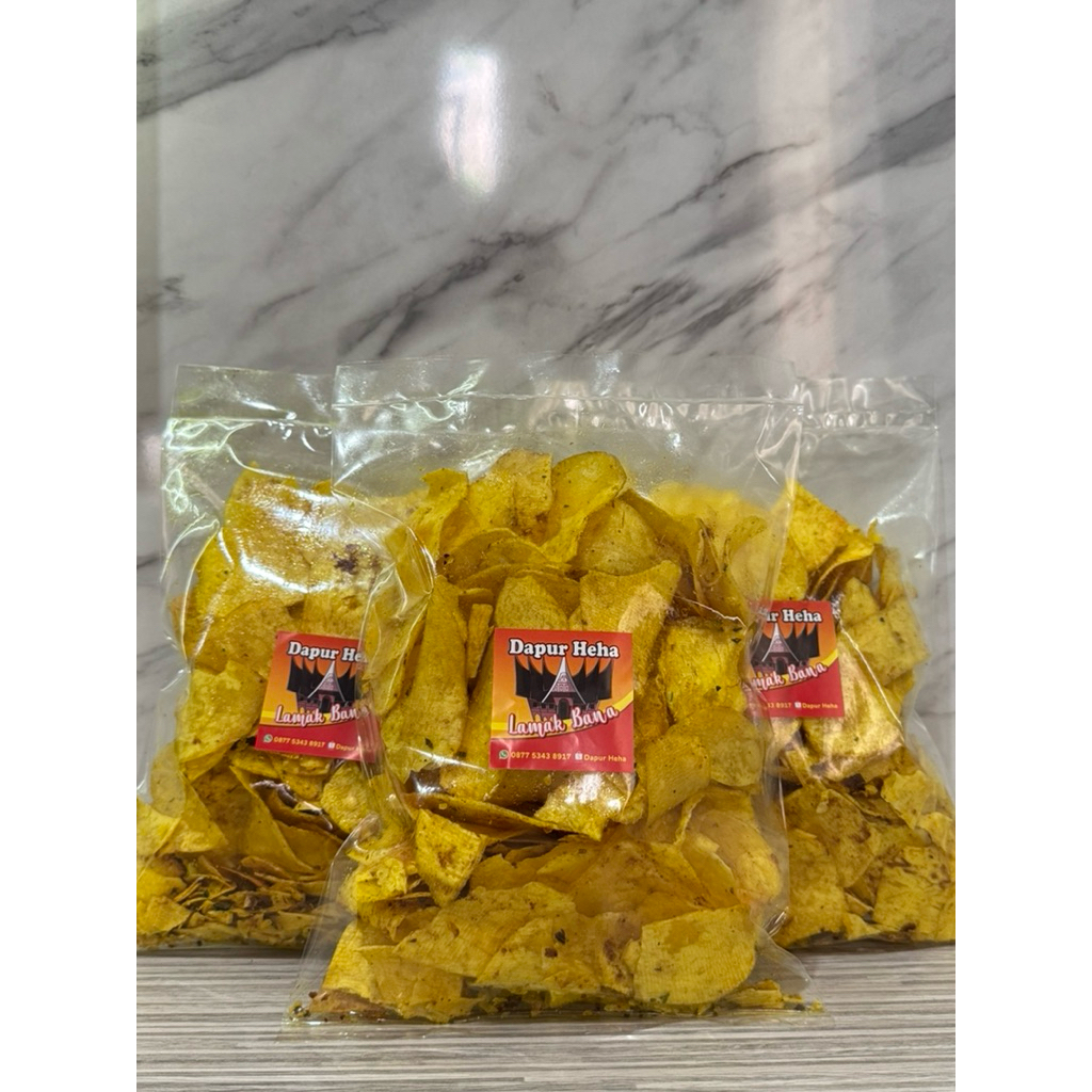 

Keripik Talas Bumbu Kuning Asli Minang