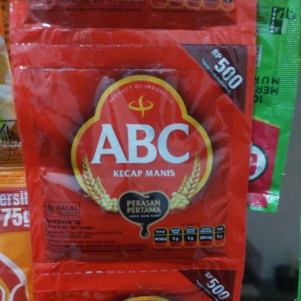 

Kecap ABC 15gr | Kecap manis 500an | isi 12 pcs