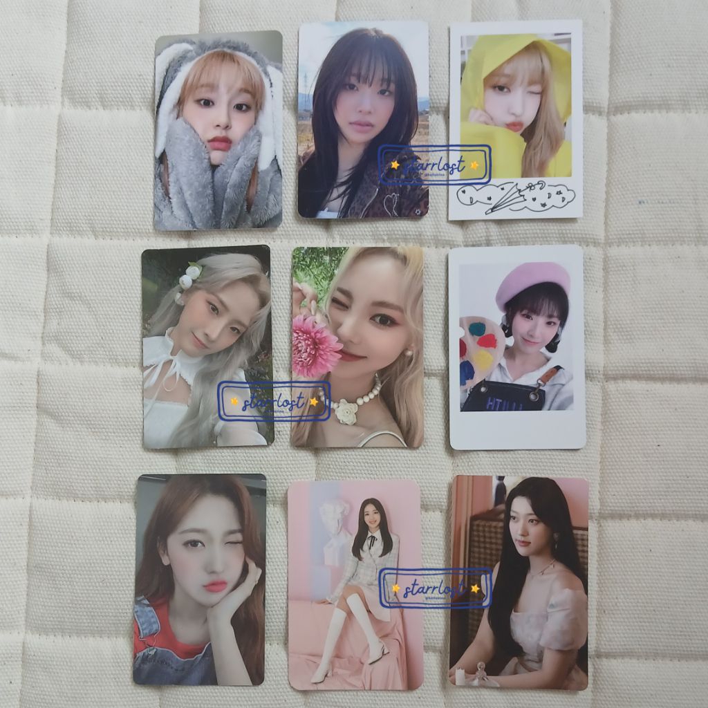 aab loona, artms, yves chuu solo photocard album pob