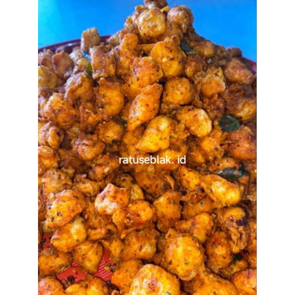 

Siomay mini kering pedas gurih extra daun jeruk 250 gram