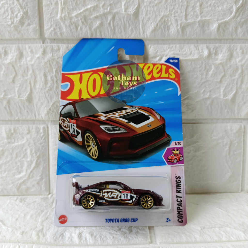 GT - HOT WHEELS TOYOTA GR86 CUP MAROON REGULER BASIC LOT K 2025