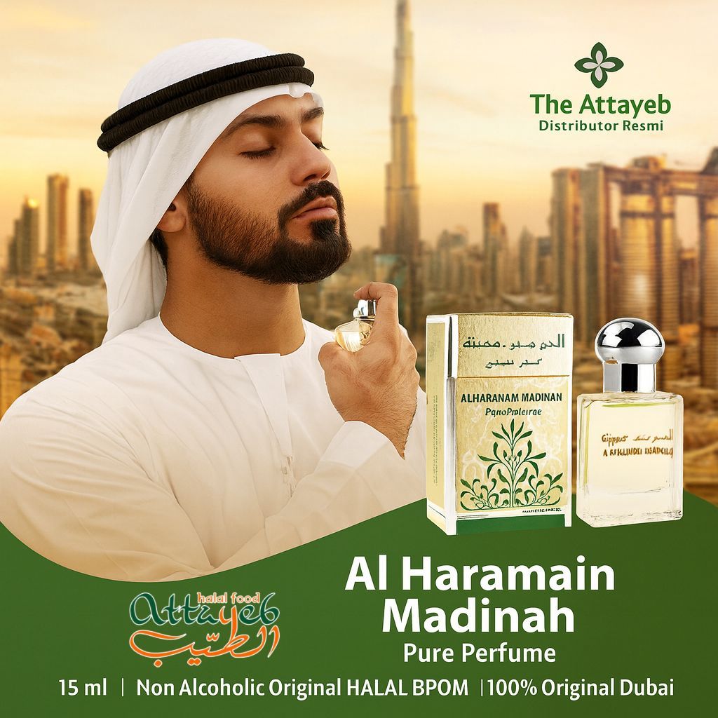 Parfum Al Haramain Madinah 15ml Non Alcoholic Original Haramain