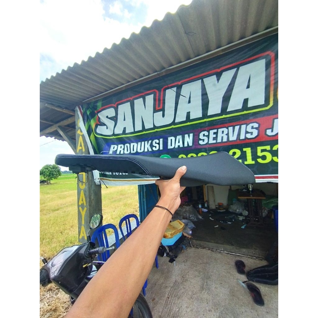 Jok motor supra X 125 road race - Jok supra amplas variasi catur 3D