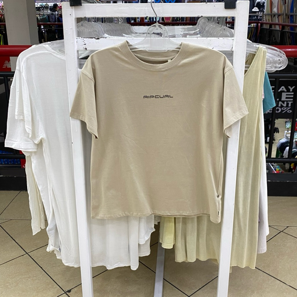 Kaos Ripcurl Wanita Icons Of Surf Relaxed Tee Natural Original