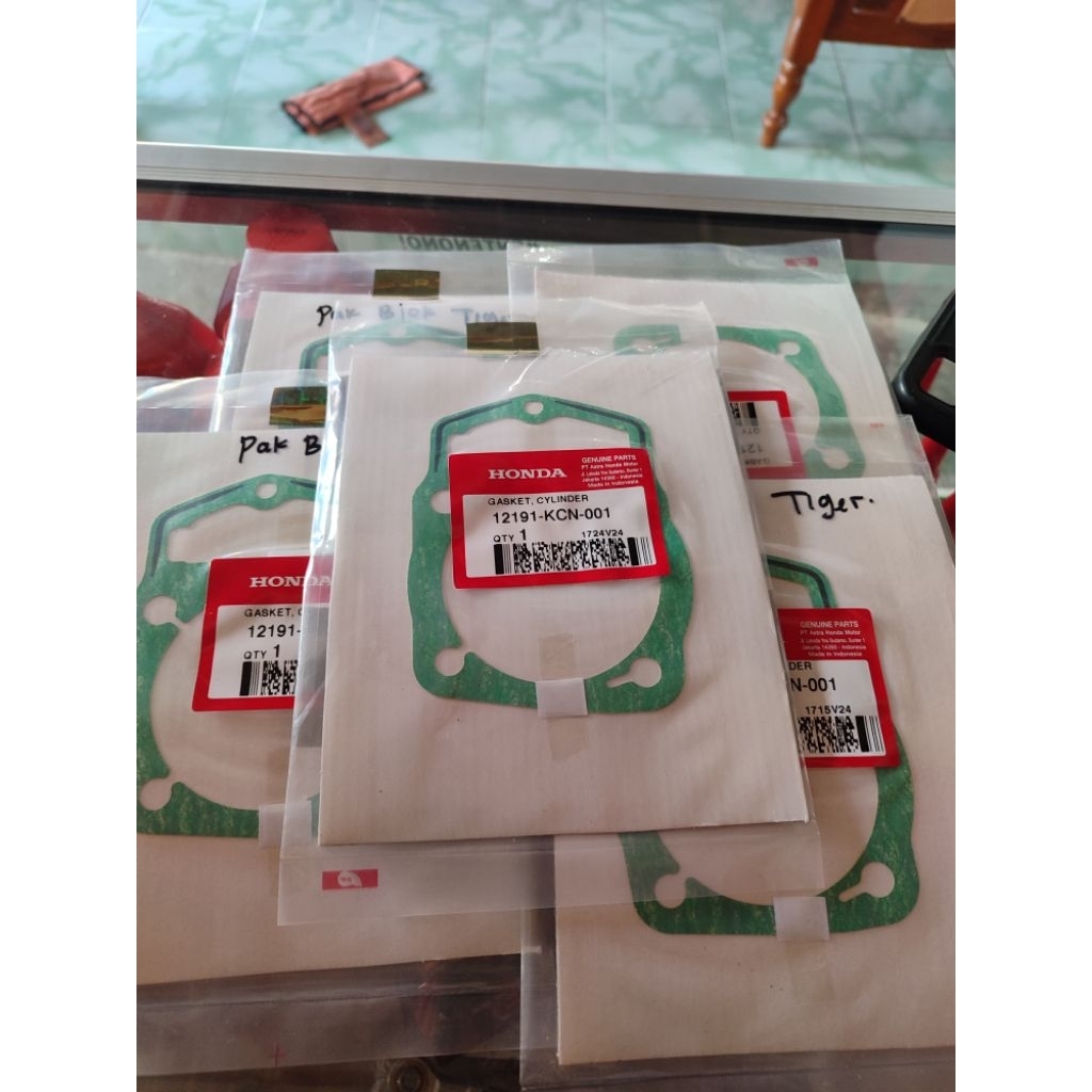 Paking Blok Tiger Gasket Cylinder Blok Tiger Original AHM