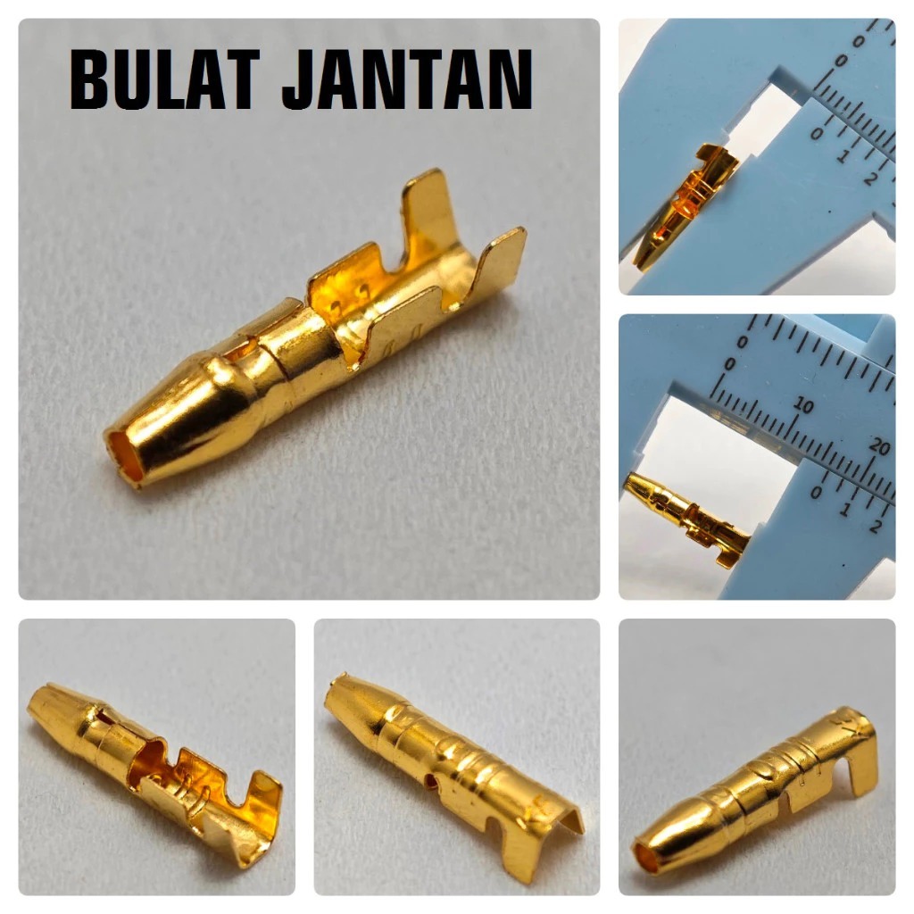 SKUN TERMINAL bulat gepeng jantan betina male female cowok cewek kuningan scun cowo cewe klem kabel 