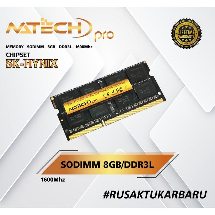 RAM NATECH SODIM DDR3 8GB PC12800 / RAM DDR3 8GB