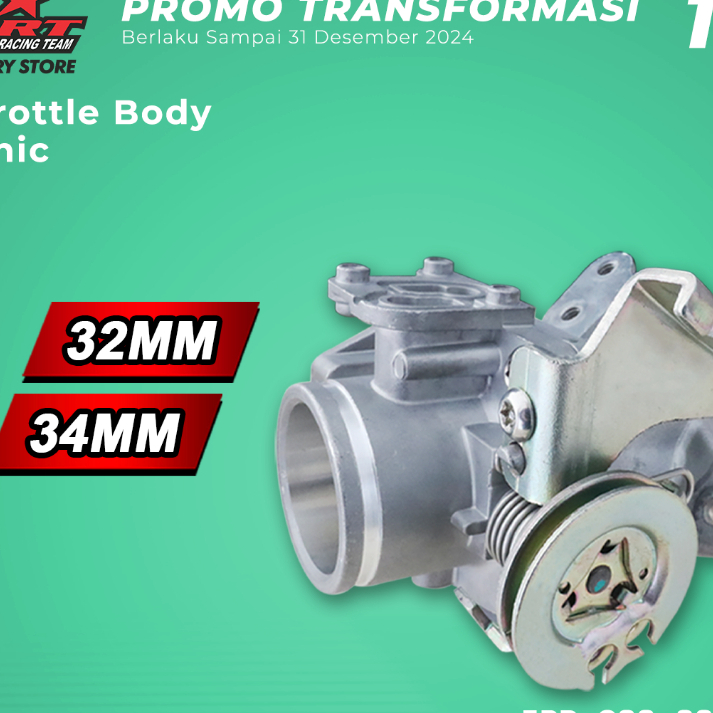 THROTTLE BODY RACING BRT Honda SONIC SUPRA GTR 32mm 34mm TB BRT