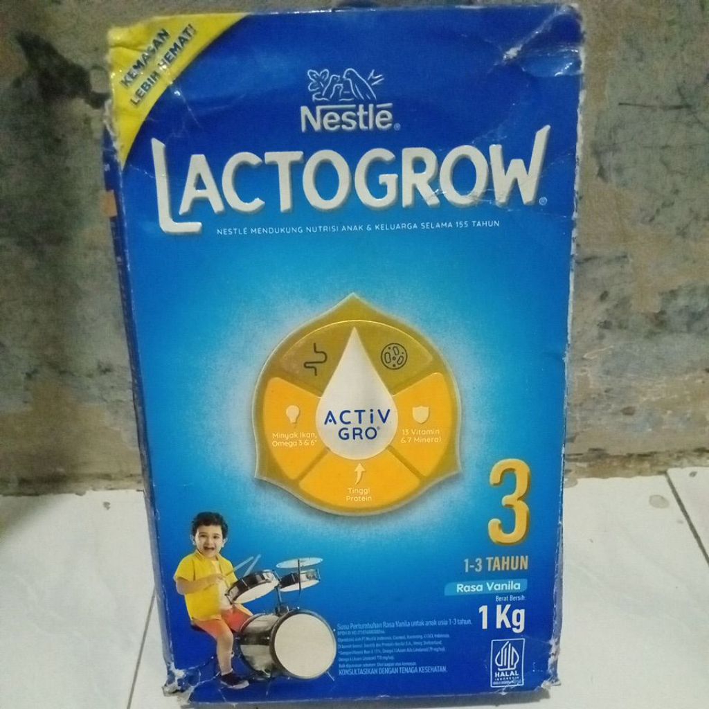 

Rijek dus Nestle LactoGrow tahap 3+ Vanila 1 KG
