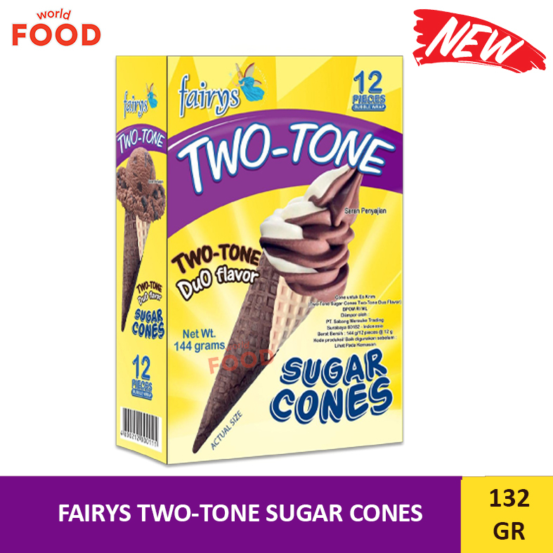 

FAIRYS TWO TONE SUGAR CONES -1 CONES 144GR -