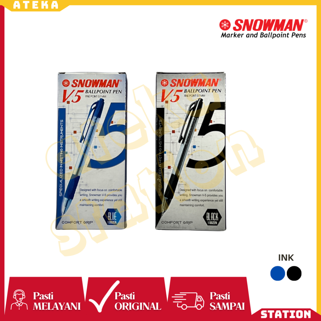 

Pulpen snowman v5 0.7 mm 1 pack