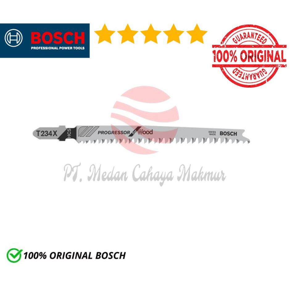 Bosch Jigsaw T 234 X Progressor for Wood Mata Pisau Gergaji - Set 3PCS - Potong Kayu Presisi Panjang