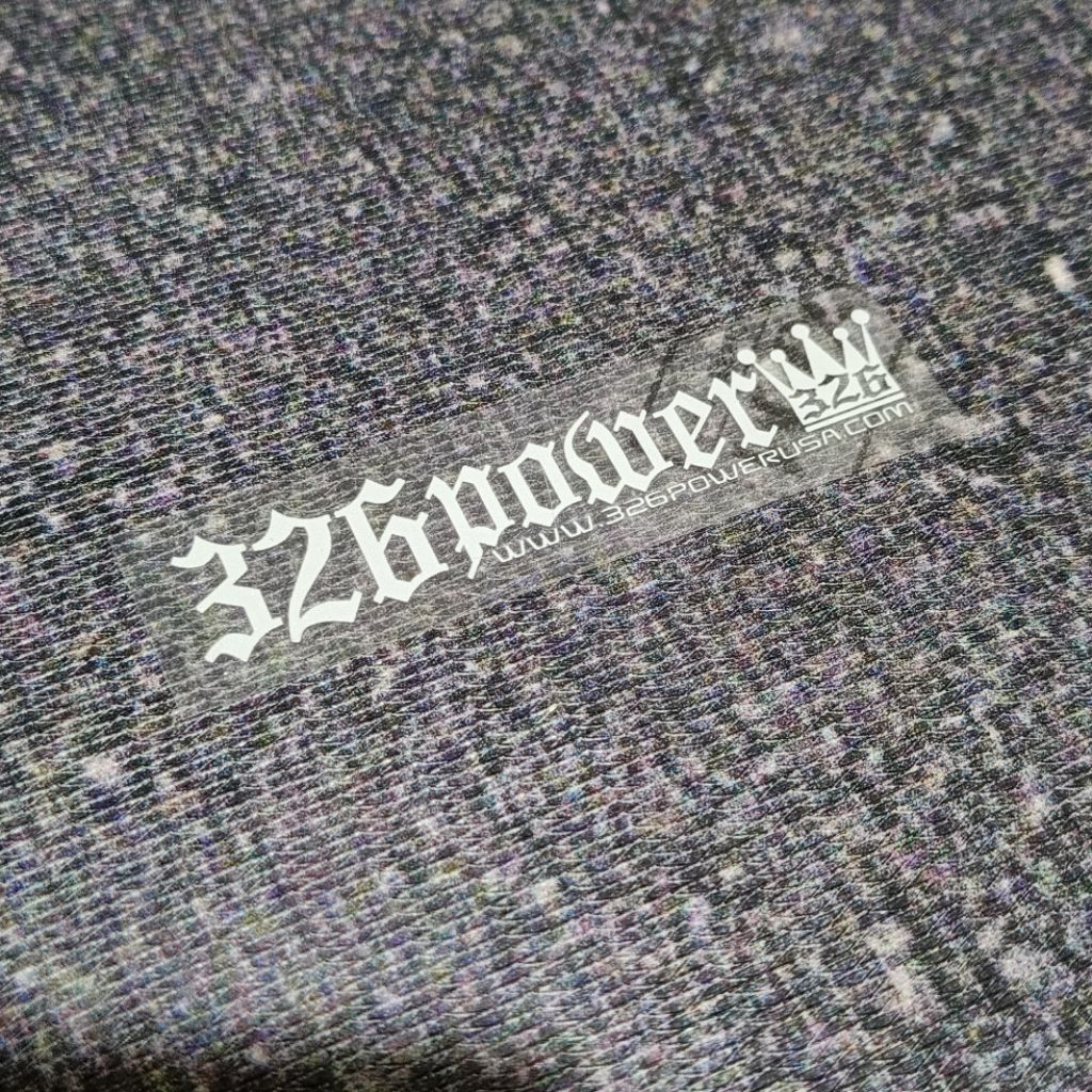 

Sticker JDM 326power Vinyl Transparan White Toner