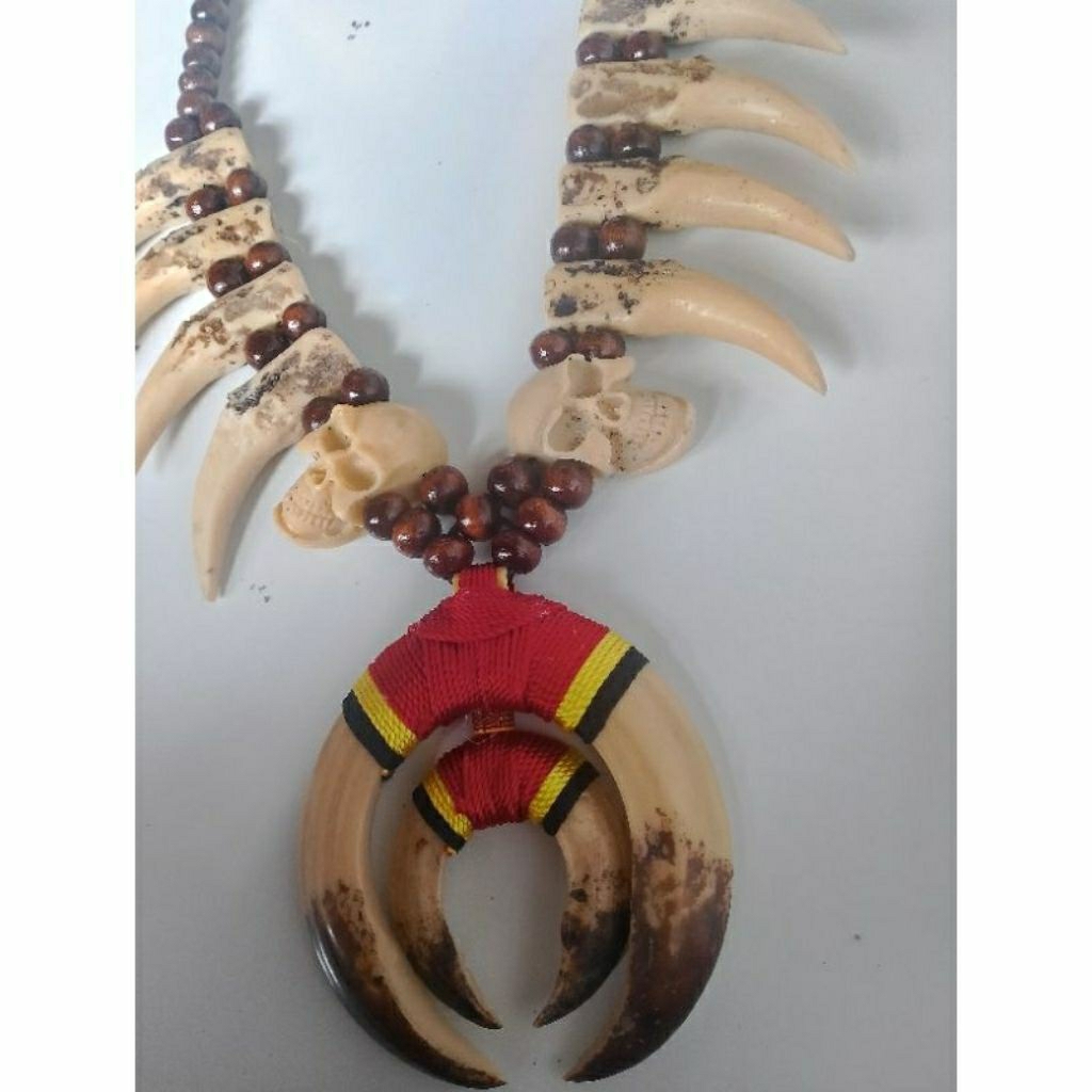 KALUNG ETNIK RENTENGAN MOTIF TARING SEPASANG TARING LAWAS REPLIKA