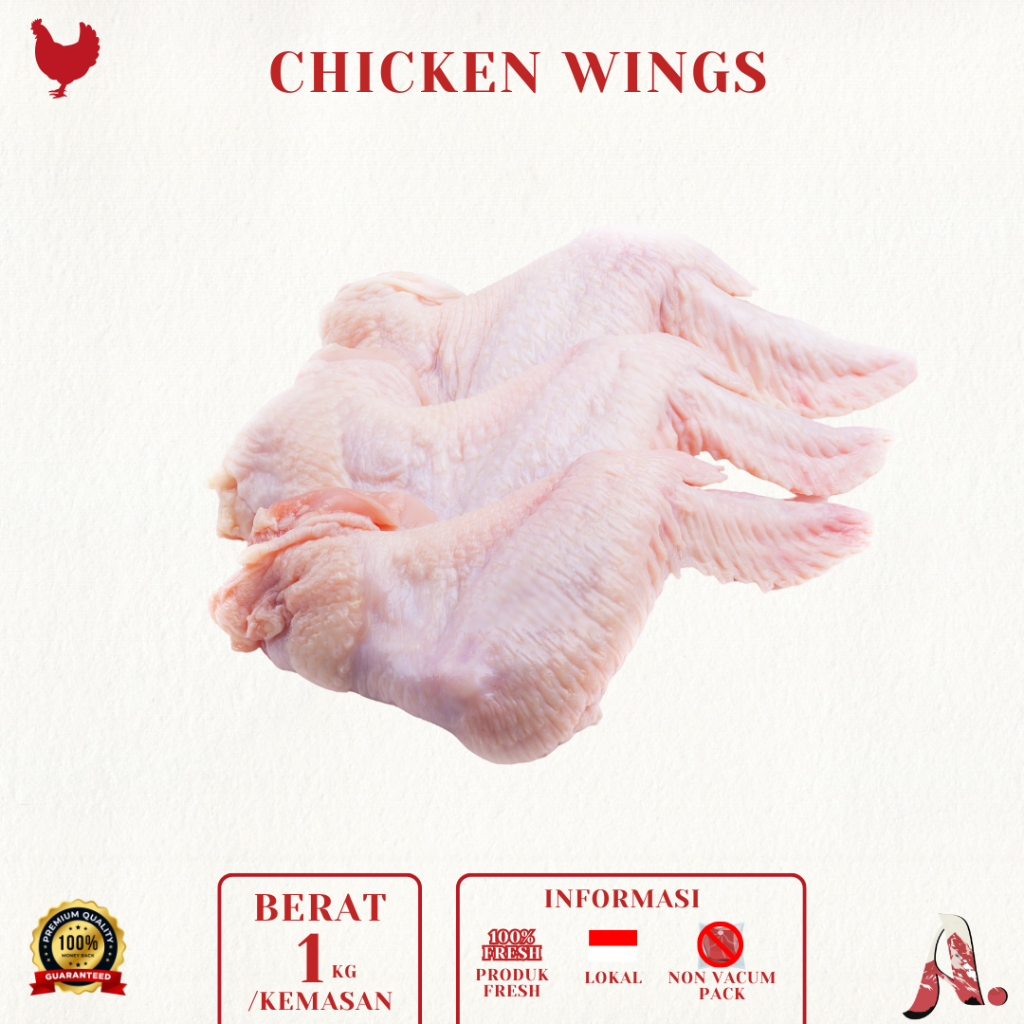 

Sayap Ayam Segar / Chicken Wings Fresh / Daging Ayam Potong Segar