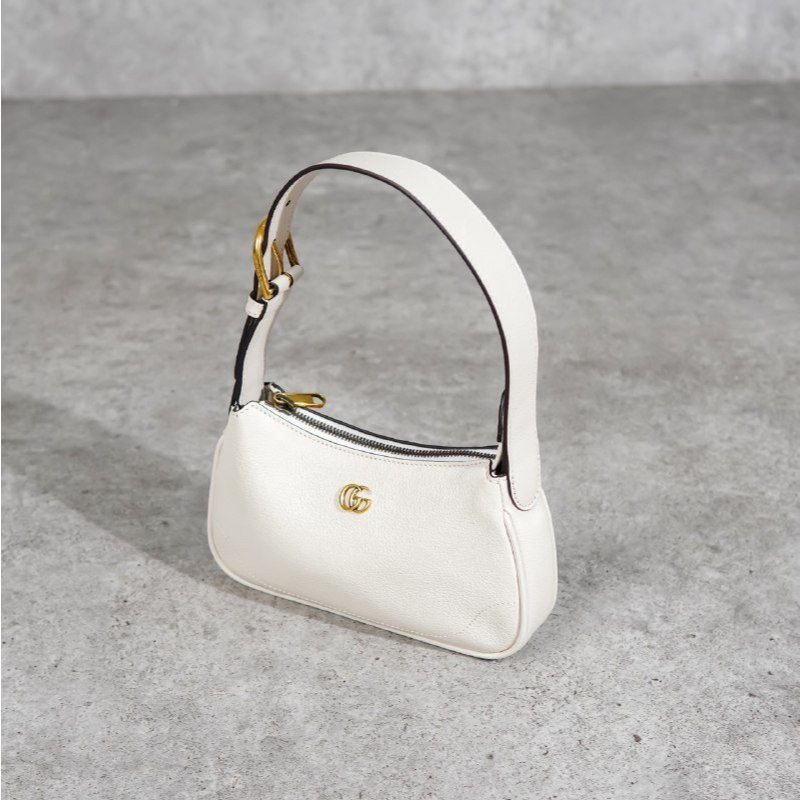 Tas GG MARMONT IVORY WHITE LEATHER SHOULDER BAG 100% ORIGINAL