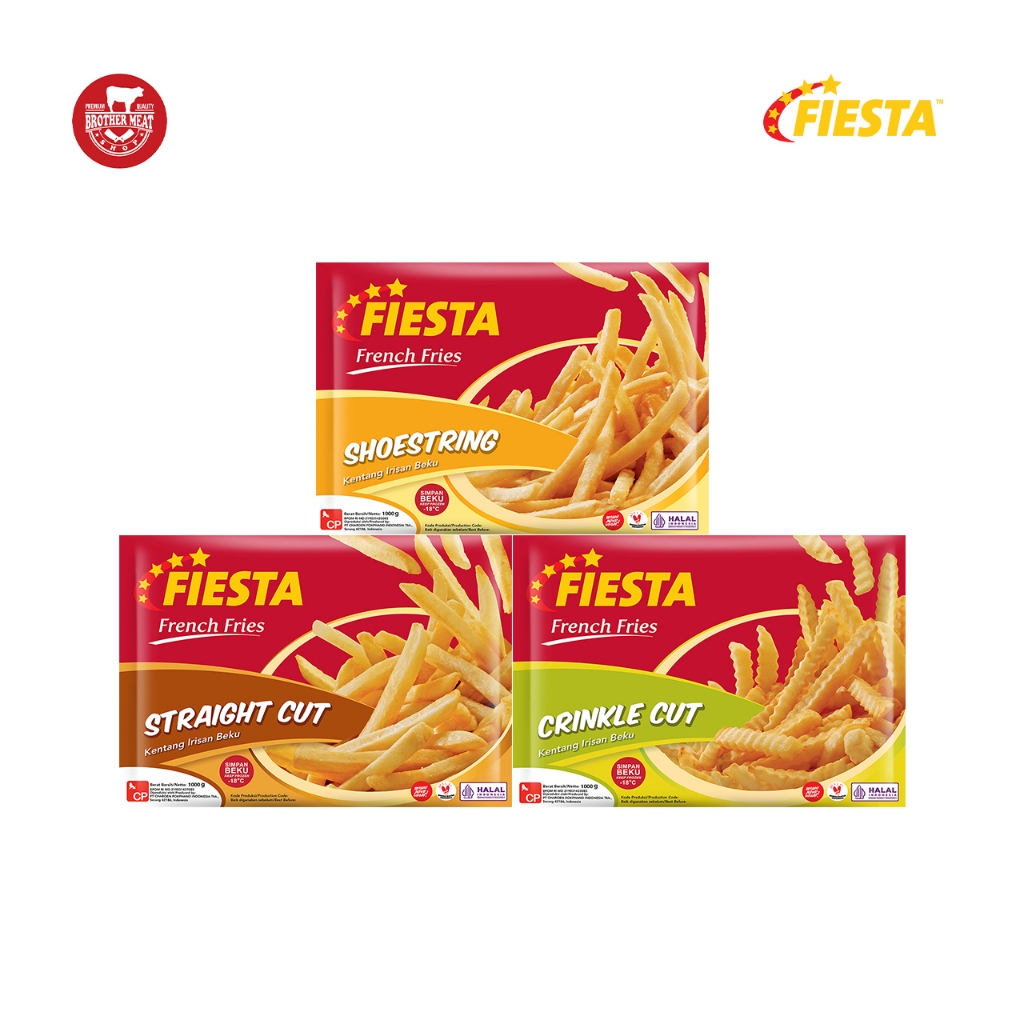 

Fiesta Frech Fries 1kg / Kentang Goreng Beku - Brothermeatshop