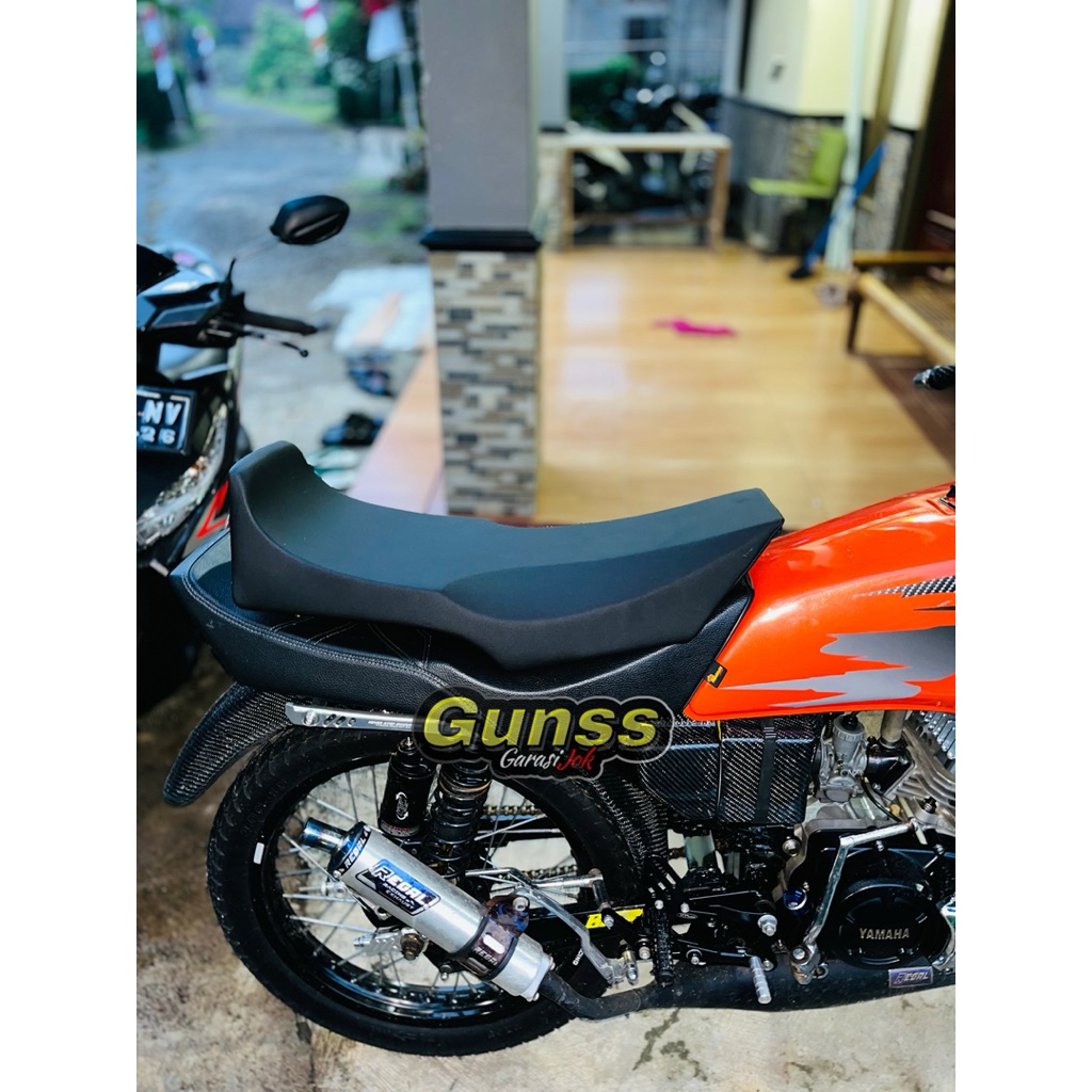 Jok RX King Semi Centang Cowak Paha,Sarung Majesta,Kualtias Premium,Rapat tanki