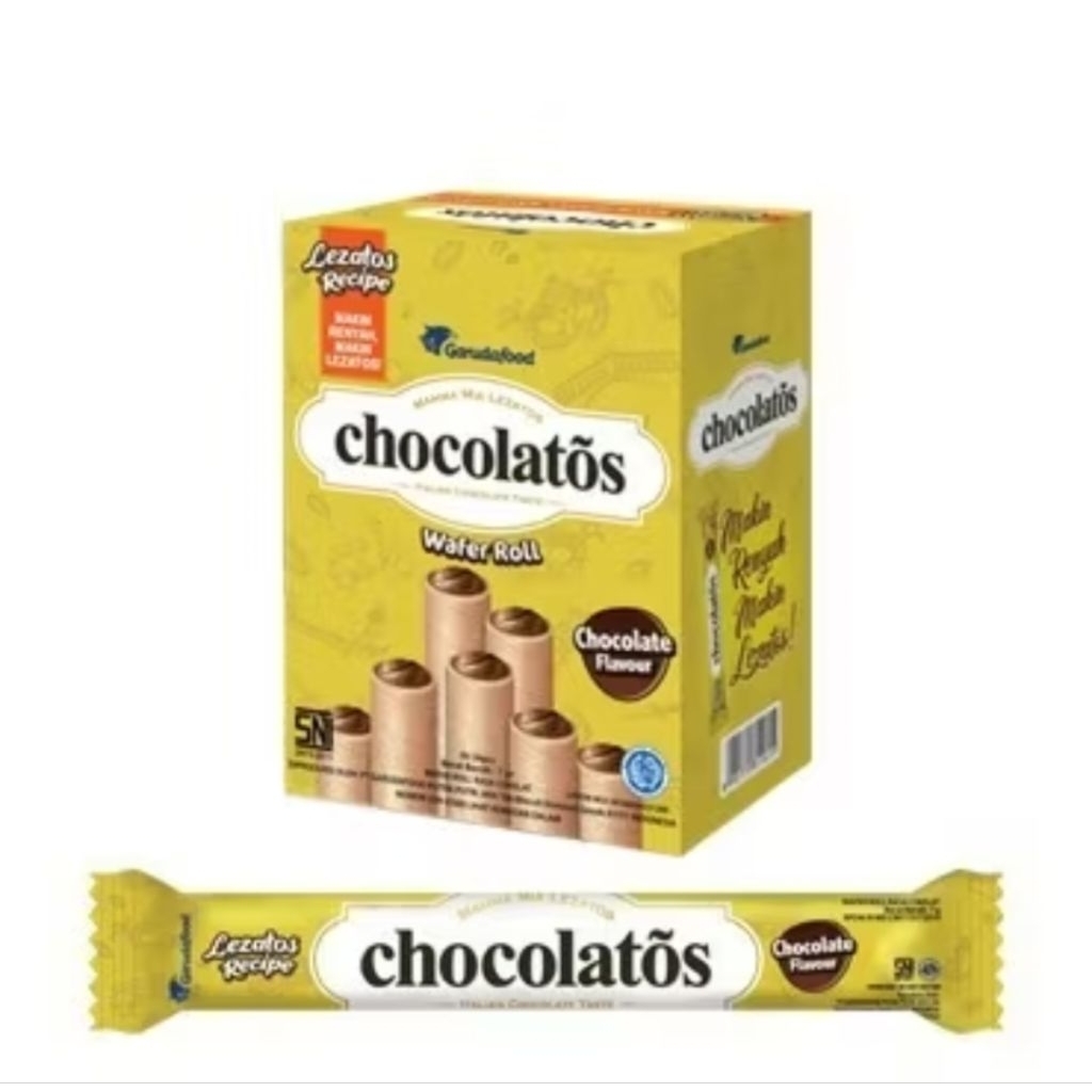 

Chocolatos Wafer rolls chocolate 1 pak