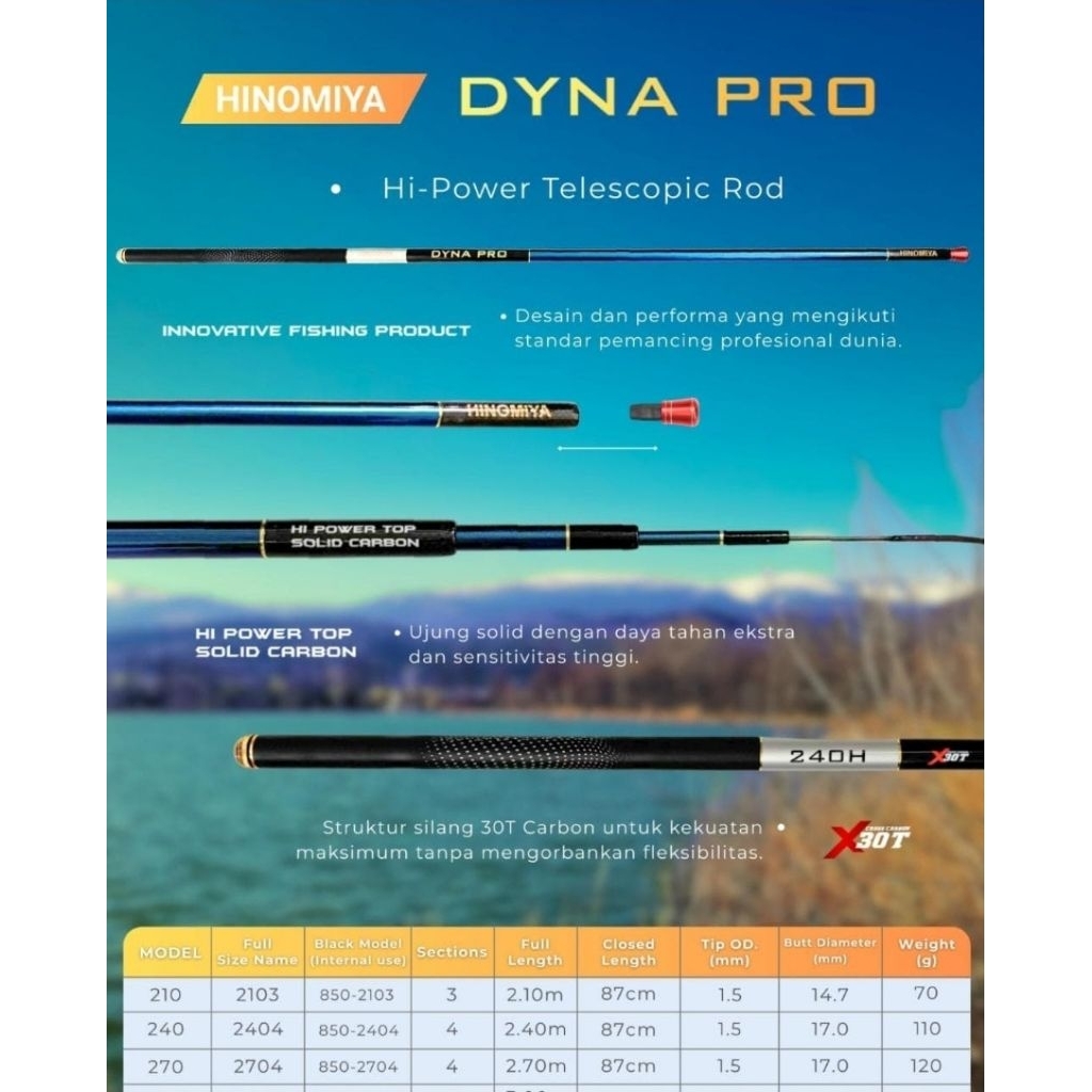 tegek HINOMIYA DYNA PRO 210 240 270