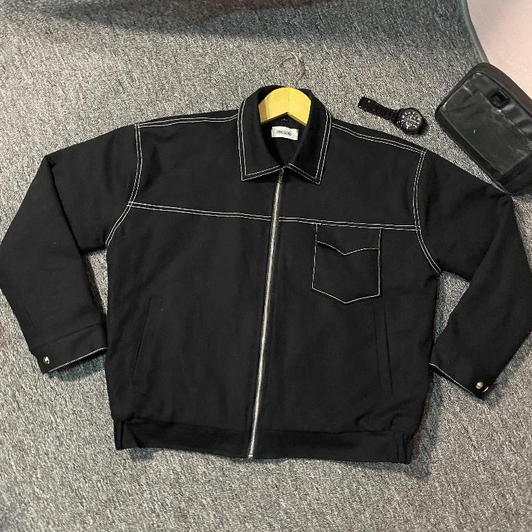 confucius Boxy Work Jacket blacksmith Boxy Work Jacket // jaket pria