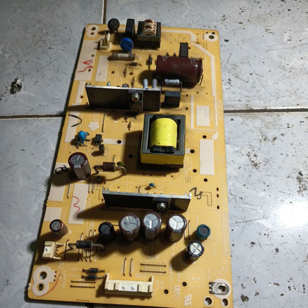 psu tv sharp 32le260/265iasli cabutan tv rusak panel