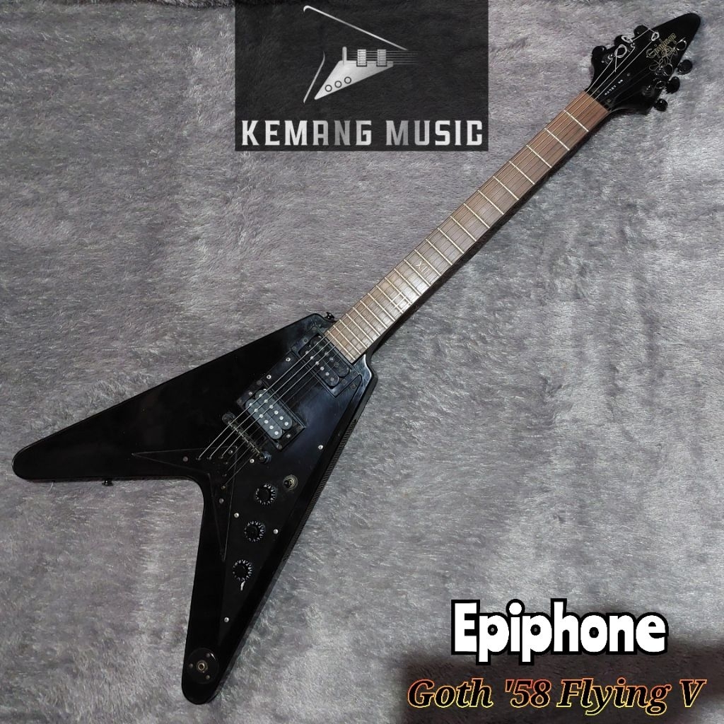 gitar langka epiphone gothic 1958 flying v