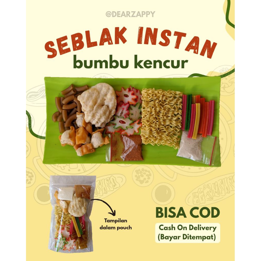 

Seblak Instan Bumbu Kencur Gurih Pedas Murah