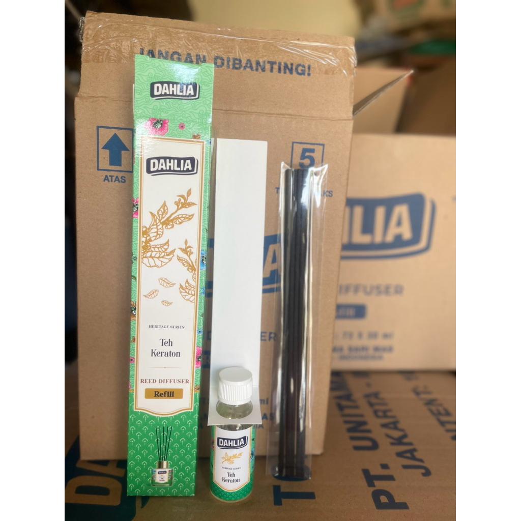 Dahlia refill Reed diffuser 130 ml aroma teh keraton semarang