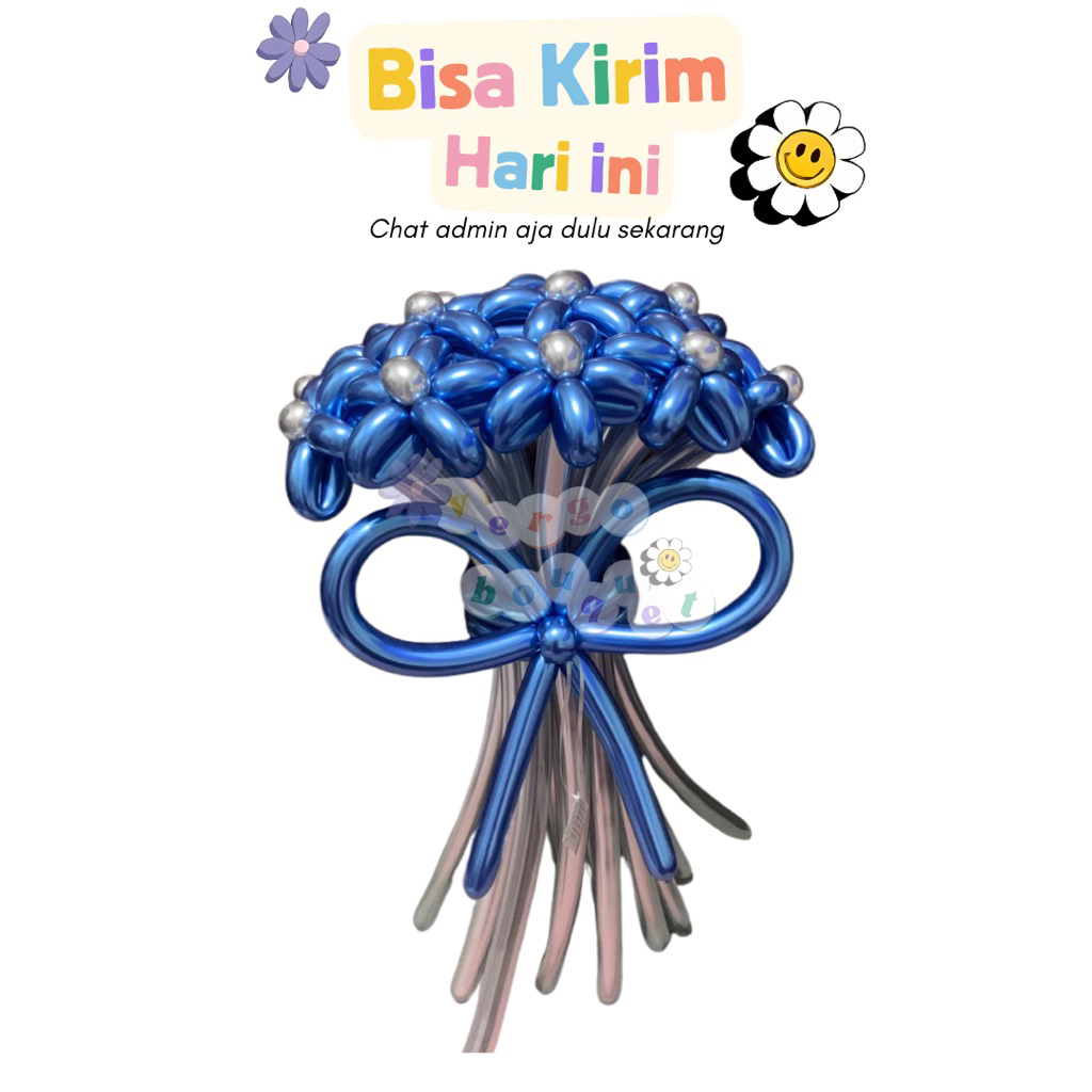 Vergo.bouquet | Bouquet Balon 13 TANGKAI 13 BUNGA | Bouquet Balon Wisuda Foil Ulang Tahun Bouquet Ba