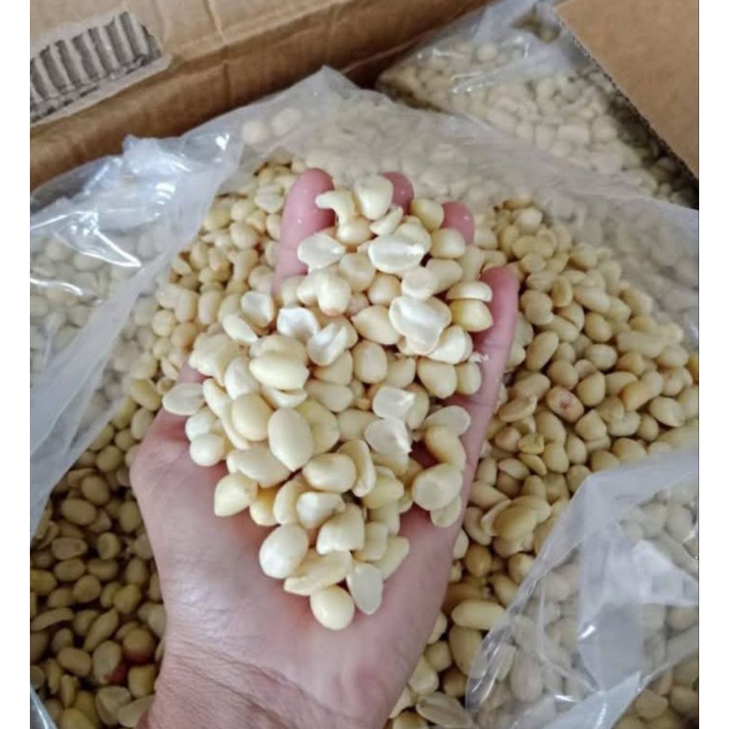 

1 kacang tanah kupas besar 1kg (BELI 4 GROSIR)