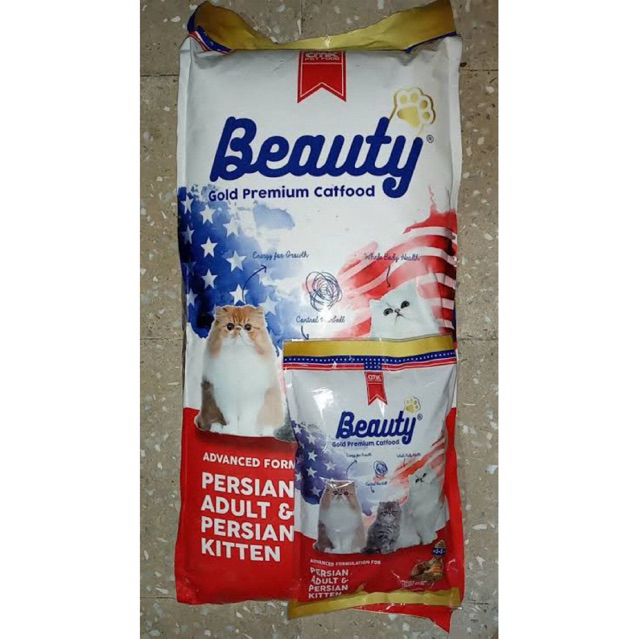 Beauty Gold Cat Food 15kg (makanan kucing)