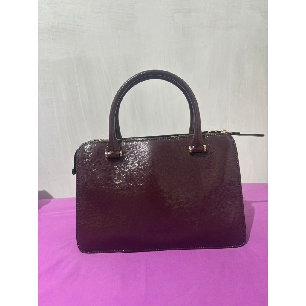 Tas maroon KS tali panjang