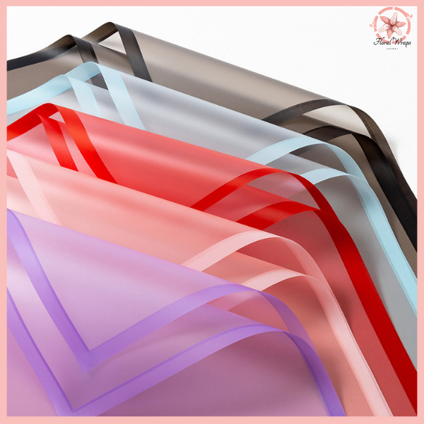 

PACK 20 Kertas Buket Transparant List Cellophane Wrapping Paper Kertas Bunga KB05